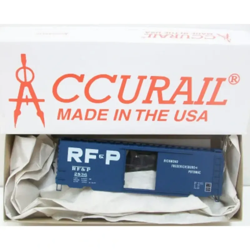 Trains|Accurail 2836 RF&P HO Scale 40' Box Car Kit - Model Train Junction: Quality Parts and Art Supplies