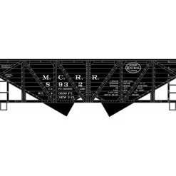 Accurail, HO Scale, 2723, 55-Ton Wood-Side Twin Hopper, Michigan Central (NYC), Kit - Model Train Junction: Quality Parts and Art Supplies Sale