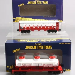 Trains|American Flyer 6-49625 S Gauge Bakelight 3 Dome Tank and Covered Hopper - Model Train Junction: Quality Parts and Art Supplies