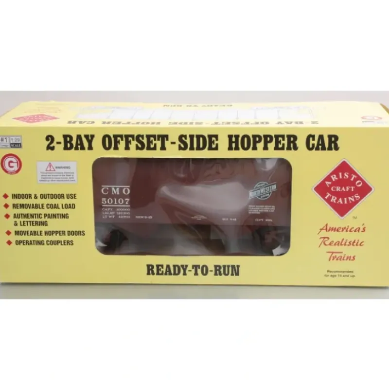 Trains|Aristo-Craft 41811 Chicago & Northwestern 2-Bay Coal Hopper - Model Train Junction: Quality Parts and Art Supplies