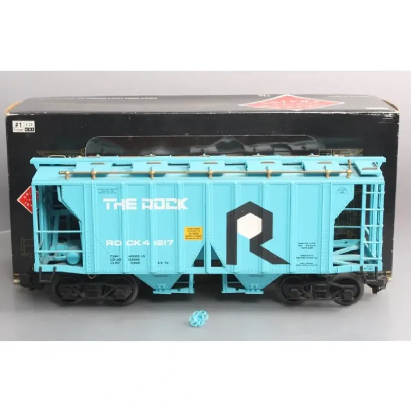 Trains|Aristo-Craft 41217 G Scale Rock Island 2-Bay Covered Hopper - Model Train Junction: Quality Parts and Art Supplies