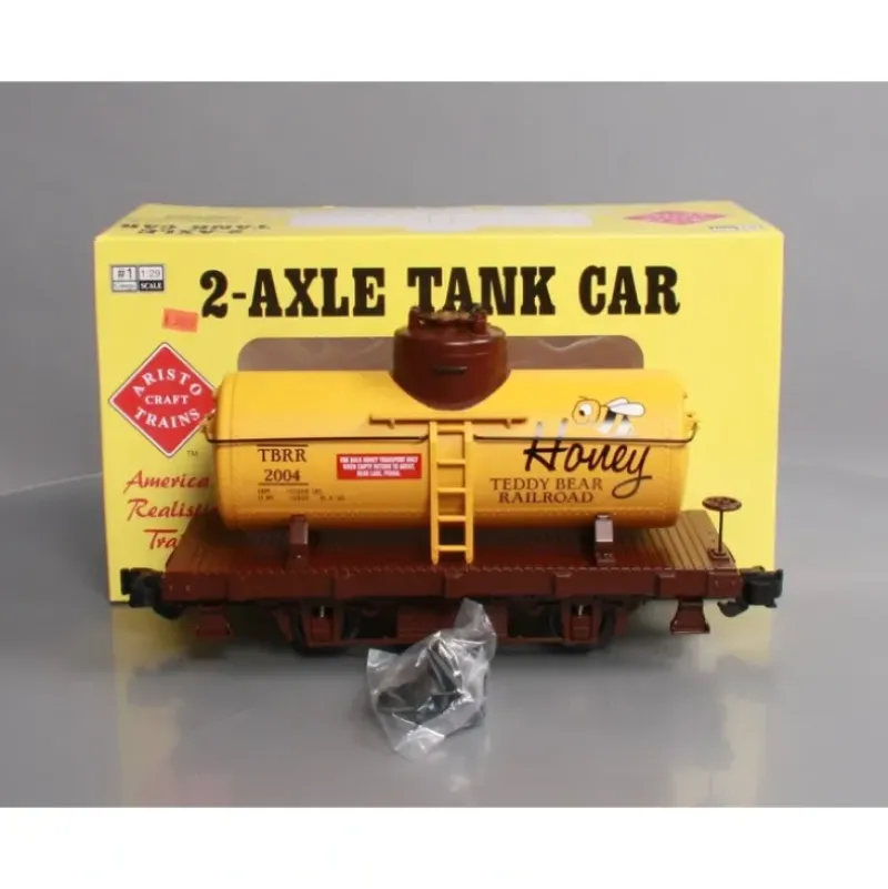 Trains|Aristo-Craft 40113 G Scale Teddy Bear Railroad 2-Axle Tank Car - Model Train Junction: Quality Parts and Art Supplies