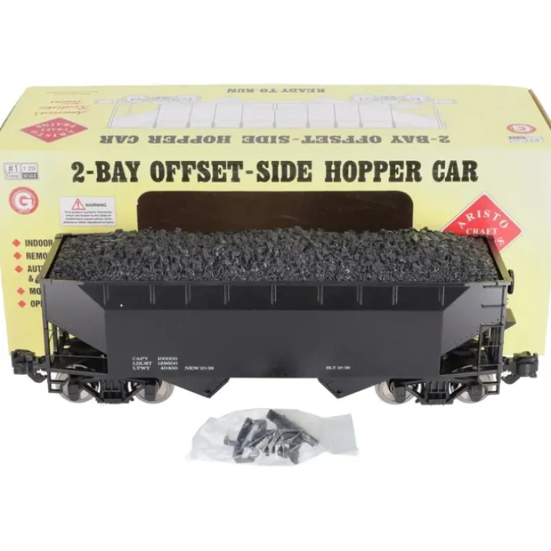 Trains|Aristo-Craft 41800 Undecorated 2-Bay Coal Hopper - Model Train Junction: Quality Parts and Art Supplies