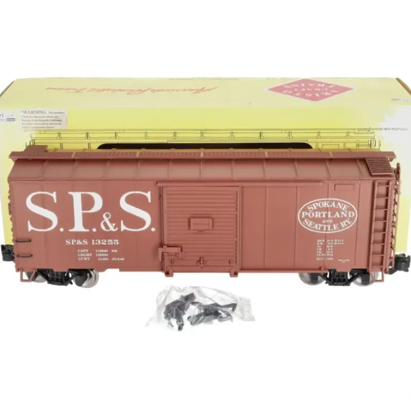 Trains|Aristo-Craft 46048CD SP&S Steel Boxcar #13255 - Metal Wheels - Model Train Junction: Quality Parts and Art Supplies