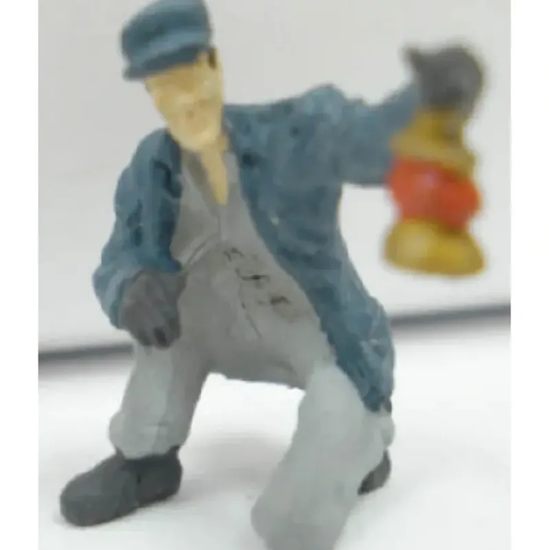 Trains|Arttista 1305 O Scale Brakeman Stooping w/Lantern Pewter Figure Colors May Vary - Model Train Junction: Quality Parts and Art Supplies