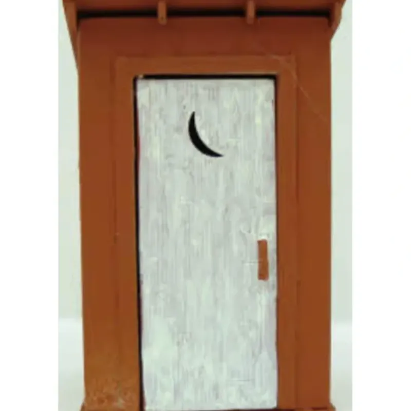 Trains|Arttista 1300 Pewter Outhouse - Model Train Junction: Quality Parts and Art Supplies