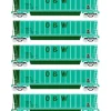 Trains|Athearn 94930 HO RTR Bathtub Gondola w/Load, O&W #4 (5) - Model Train Junction: Quality Parts and Art Supplies