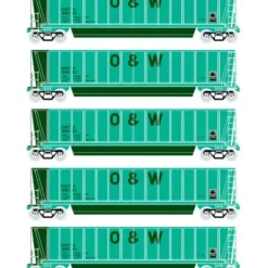 Trains|Athearn 94931 HO RTR Bathtub Gondola w/Load, O&W #5 (5) - Model Train Junction: Quality Parts and Art Supplies