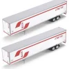 Trains|Athearn 28414 HO Scale RTR Crete 53' Wabash Duraplate Trailers (2) - Model Train Junction: Quality Parts and Art Supplies