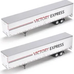 Trains|Athearn 28423 Victory Exp 53'''' Wabash Duraplate Trailers #1(2) - Model Train Junction: Quality Parts and Art Supplies