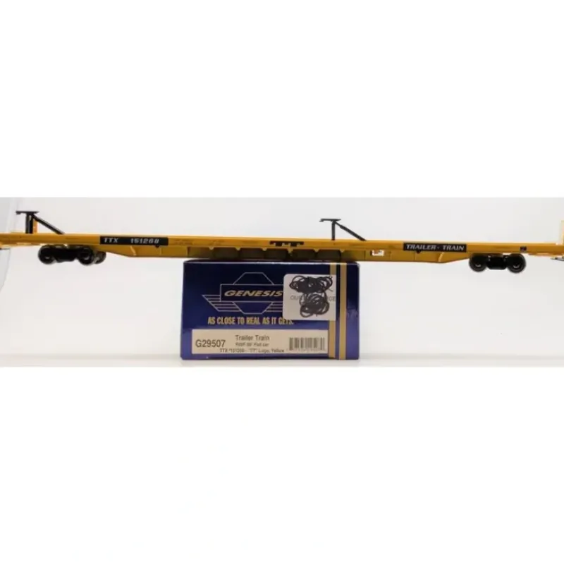 Trains|Athearn G29507 HO 89' F89-F Flat, TT/Yellow #151268 - Model Train Junction: Quality Parts and Art Supplies
