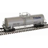 Atlas 50006163 (gray, blue, yellow conspicuity marks) ACF 14,000 Gallon Kaolin Tank Car N, ACFX Thiele Kaolin #79136 Scale - Model Train Junction: Quality Parts and Art Supplies Outlet