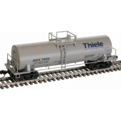 Atlas 50006162 (gray, blue, yellow conspicuity marks) ACF 14,000 Gallon Kaolin Tank Car N Scale, ACFX Thiele Kaolin #79135 - Model Train Junction: Quality Parts and Art Supplies Hot