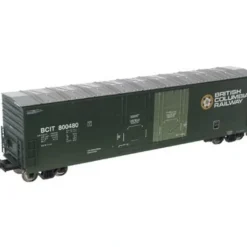 Trains|Atlas 20000106 HO BC Rail 53' DPD Boxcar #800539 - Model Train Junction: Quality Parts and Art Supplies