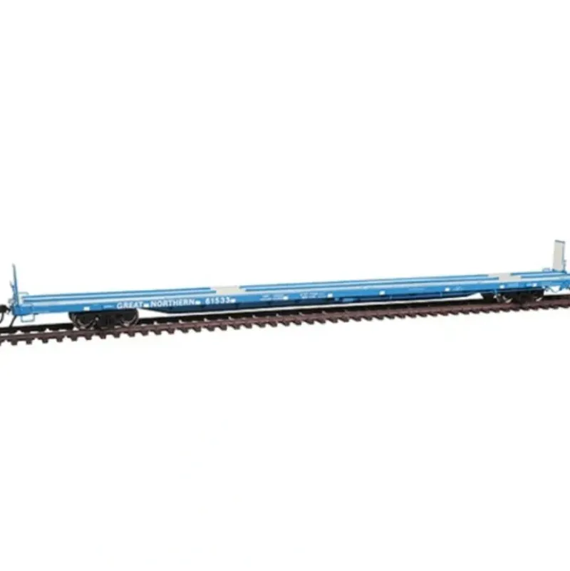 Trains|Atlas 20000868 HO 89'4" Flat w/Hitches, GN #61533 - Model Train Junction: Quality Parts and Art Supplies