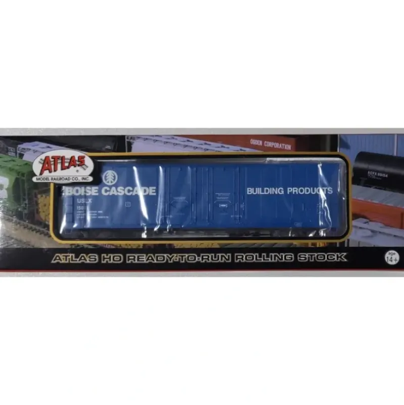 Trains|Atlas 20000766 HO Scale Boise Cascade 53' Evans Plug Door Boxcar #15011 - Model Train Junction: Quality Parts and Art Supplies