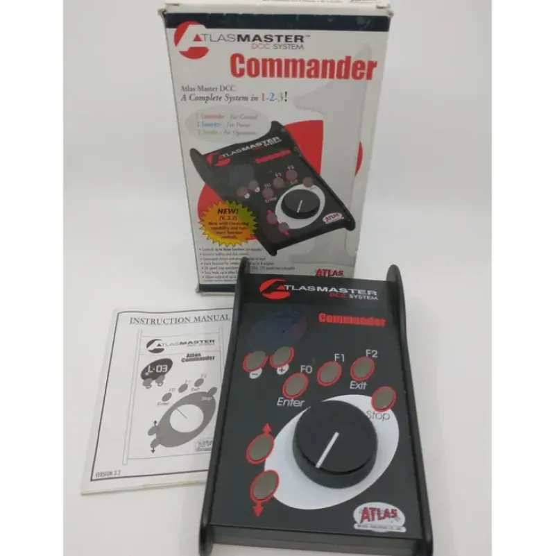 Trains|Atlas 330 HO Scale DCC Commander (Controls 99 Trains) - Model Train Junction: Quality Parts and Art Supplies