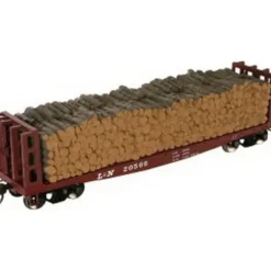 Trains|Atlas 16136 L&N 42' Pulpwood Flatcar #20566 - Model Train Junction: Quality Parts and Art Supplies