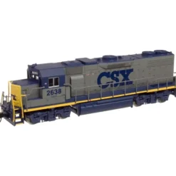 Trains|Atlas 47676 N CSX GP38-2 Diesel Locomotive #2638 - Model Train Junction: Quality Parts and Art Supplies