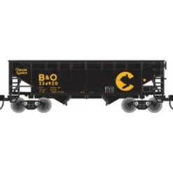 Trains|Atlas 5617 N Scale Chessie 2-Bay Offset Hopper Set (3 Cars) - Model Train Junction: Quality Parts and Art Supplies