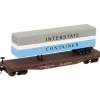 Trains|Atlas 37826 N Scale PRR 50' Flatcar w/40' Interstate Container Trailer #475498 - Model Train Junction: Quality Parts and Art Supplies