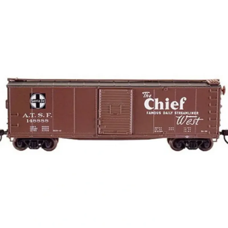 Trains|Atlas 45816 N Scale SF/Chief 40' USRA Boxcar #148850 - Model Train Junction: Quality Parts and Art Supplies