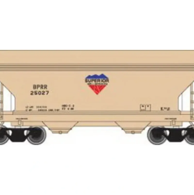 Trains|Atlas 39279A N Scale BPRR 2-Bay Centerflow Hopper #25027 - Model Train Junction: Quality Parts and Art Supplies