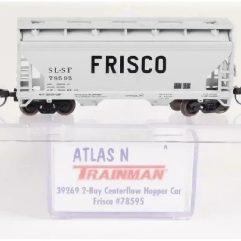 Trains|Atlas 39269A N Scale SLSF 2-Bay Centerflow Hopper #78595 - Model Train Junction: Quality Parts and Art Supplies
