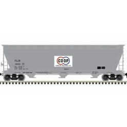 Atlas Master Line HO 20006942 4650 Centerflow Hopper, Farmland Co-Op #3408 - Model Train Junction: Quality Parts and Art Supplies Outlet