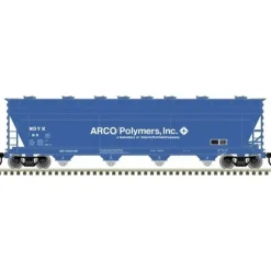 Atlas Master Line HO 20006381 ACF 5250 Covered Hopper, Arco Polymers #92 - Model Train Junction: Quality Parts and Art Supplies Online