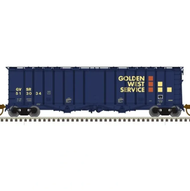 Atlas Master Line, N Scale, 50005818, 4180 Airslide Covered Hopper, Golden West Service, #513050 - Model Train Junction: Quality Parts and Art Supplies Outlet