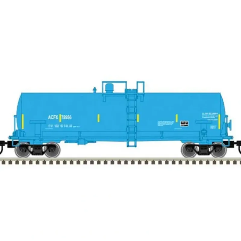 Atlas Master Line, N Scale, 50006146, Kaolin Tank Car, ACFX ,#78096, Blue - Model Train Junction: Quality Parts and Art Supplies Discount