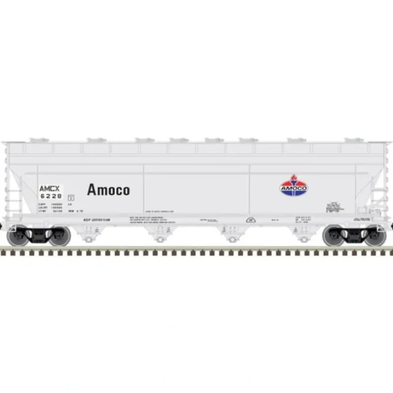 Atlas Master Plus, HO Scale, 20006904, 5250 Hopper, Amoco, #6228 - Model Train Junction: Quality Parts and Art Supplies Outlet