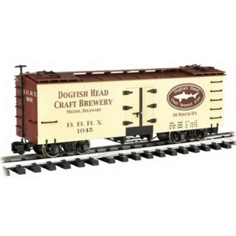 Trains|Bachmann 98695 G Dogfish Head Brewery Reefer Car w/Metal Wheels #1045 - Model Train Junction: Quality Parts and Art Supplies