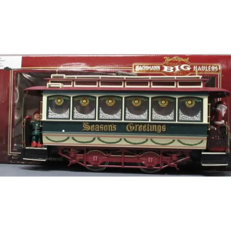 Trains|Bachmann 93941 G Season's Greetings Christmas Street Car - Model Train Junction: Quality Parts and Art Supplies