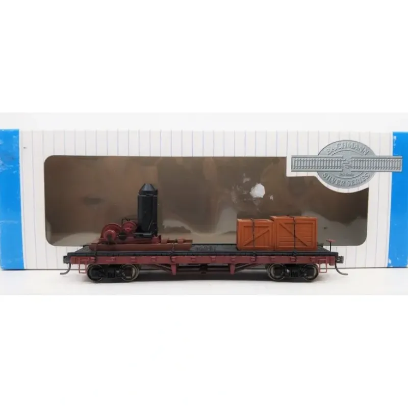 Trains|Bachmann 18301 HO ACF Non-Operating Log Car with Log Skidder & Crates - Model Train Junction: Quality Parts and Art Supplies