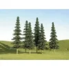 Trains|Bachmann 32004 HO Scene Scapes 5"-6" Spruce Trees (Pack of 6) - Model Train Junction: Quality Parts and Art Supplies