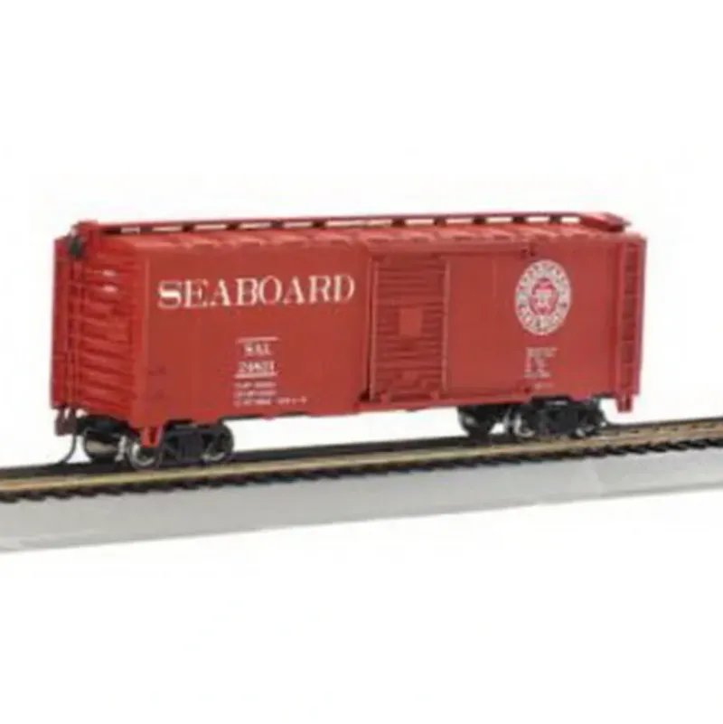 Trains|Bachmann 17046 HO Seaboard 40' Steel Boxcar #24821 - Model Train Junction: Quality Parts and Art Supplies