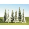Trains|Bachmann 32154 Scene Scapes 4"-6" Pine Trees with Snow (Set of 24) - Model Train Junction: Quality Parts and Art Supplies