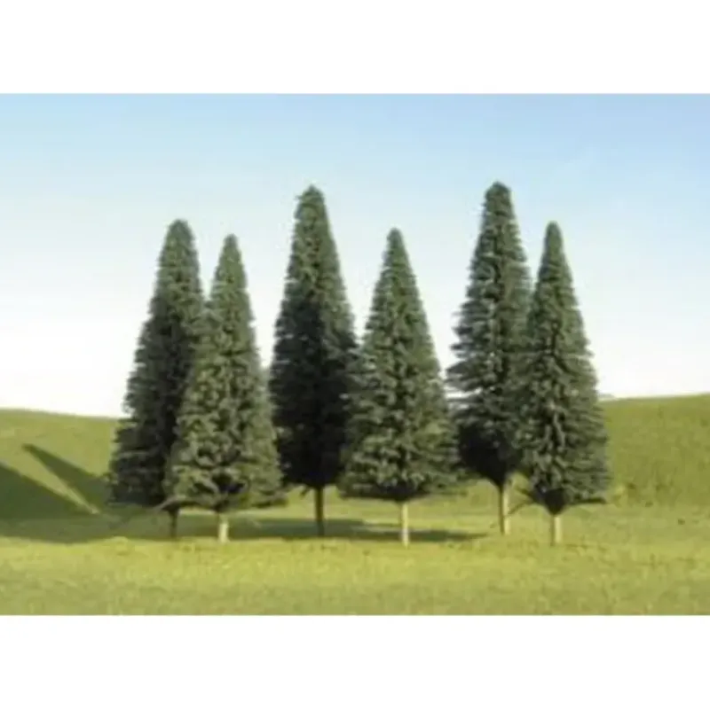 Trains|Bachmann 32001 Scene Scapes 5"-6" Pine Trees (Set of 6) - Model Train Junction: Quality Parts and Art Supplies