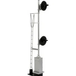Trains|BLMA Models 4050 Lighted & Assembled Dual Head Searchlight Signal with Ladder - Model Train Junction: Quality Parts and Art Supplies