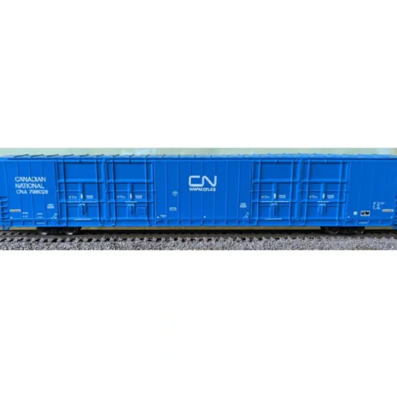 Blueford Shops, N Scale, 87321, 86 Quad Door Boxcar, post-'74, Canadian National, #798053 - Model Train Junction: Quality Parts and Art Supplies New