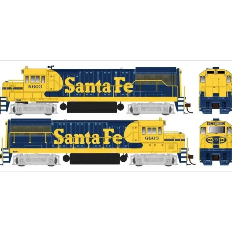 Bowser, 25135, HO Scale, GE U25B Phase IIa, Santa Fe, #6610, DCC & SOUND - Model Train Junction: Quality Parts and Art Supplies Clearance
