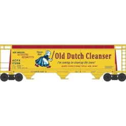 Bowser, 38155, N Scale, 3-Bay Cylindrical Covered Hopper, Old Dutch Cleanser, #173150 - Model Train Junction: Quality Parts and Art Supplies Clearance