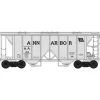 Bowser, HO Scale, 42741, 70-Ton 2-Bay Covered Hopper, Ann Arbor, #26 - Model Train Junction: Quality Parts and Art Supplies Discount