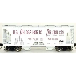 Bowser, HO Scale, 42775, 70-Ton 2-Bay Covered Hopper, US Phosphoric Products, #25019 - Model Train Junction: Quality Parts and Art Supplies New