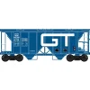 Bowser, HO Scale, 42753, 70-Ton 2-Bay Covered Hopper, Grand Trunk, #113708 - Model Train Junction: Quality Parts and Art Supplies New