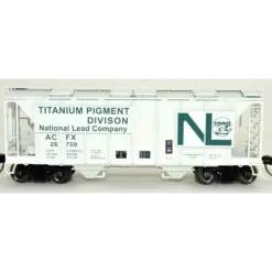 Bowser, HO Scale, 42762, 70-Ton 2-Bay Covered Hopper, National Lead, #26708 - Model Train Junction: Quality Parts and Art Supplies Sale