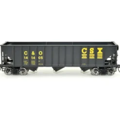 Bowser, HO Scale, #42915, 70-Ton 12-Panel Triple Hopper, C&O CSX, #141658 - Model Train Junction: Quality Parts and Art Supplies New