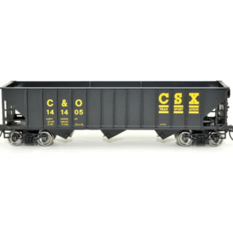 Bowser, HO Scale, #42913, 70-Ton 12-Panel Triple Hopper, C&O CSX, #141405 - Model Train Junction: Quality Parts and Art Supplies Online